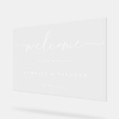 Mariage minimaliste moderne Accueil (Angle)