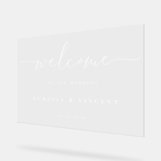 Mariage minimaliste moderne Accueil (Angle)