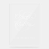 Mariage Minimaliste Moderne Effet givré (Recto)