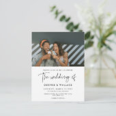 Mariage minimaliste moderne invitation photo (Debout devant)
