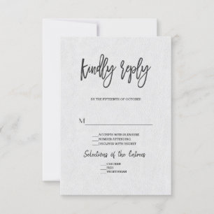 Mariage Minimaliste Moderne Réponse Manuscrite