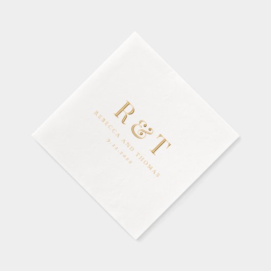 Mariage minimaliste Monogramme moderne (Droite)