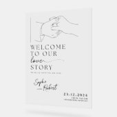 Mariage minimaliste noir élégant (Angle)