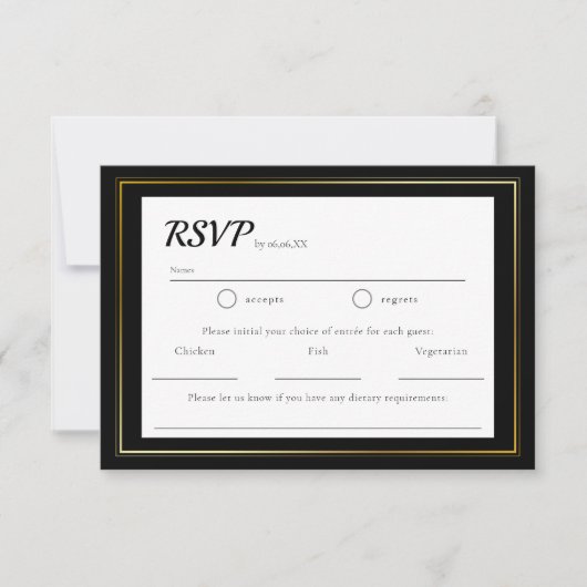 Mariage minimaliste simple RSVP (Devant)
