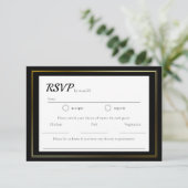 Mariage minimaliste simple RSVP (Debout devant)