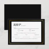 Mariage minimaliste simple RSVP (Devant / Derrière)