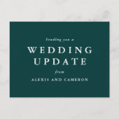 Mariage mise à jour classique chasseur carte posta (Devant)