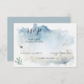 Mariage Misty Morning Meadow RSVP (Devant / Derrière)
