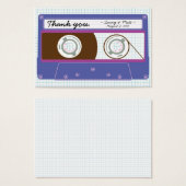 Mariage Mixtape Indie Rétro (violet/bleu) (Devant & derrière)