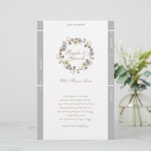 Mariage Modèle de paquets de semences Favoriser (Debout devant)