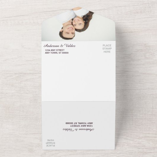 Mariage Modèle photo bleu violet (Dehors)