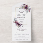 Mariage Modèle photo bleu violet (À l'intérieur)