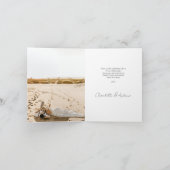 Mariage moderne 2 Carte de remerciements photo (Intérieur)