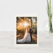 Mariage moderne 2 Carte de remerciements photo (Devant)