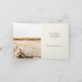 Mariage moderne 2 Carte de remerciements photo (Intérieur)