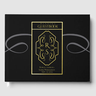 Mariage moderne Art Déco monogramme