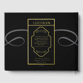 Mariage moderne Art Déco monogramme (Verso)