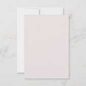 Mariage moderne avec QR Code Rose Gold Simple RSVP (Dos)