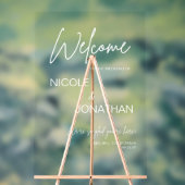 Mariage moderne Bienvenue Texte blanc (Neutre)