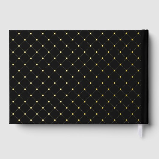 Mariage moderne Black & Real Gold Foil (Verso)