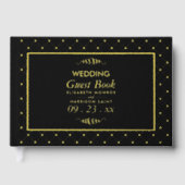 Mariage moderne Black & Real Gold Foil (Recto)
