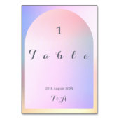 Mariage moderne Boho Arch Ombre Numéro de table (Par défaut)