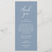 Mariage moderne Cadre Carte de remerciements (Devant)
