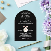 Mariage Moderne Calligraphie Acrylique Invitations (Insitu (Mariage))