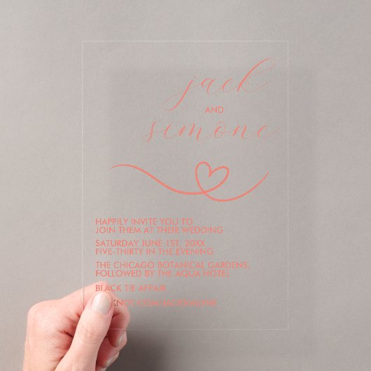 Mariage Moderne | Cartes de mariage tendance | Cor (In situ (ordinateur de poche))