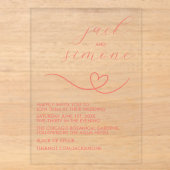 Mariage Moderne | Cartes de mariage tendance | Cor (Recto)