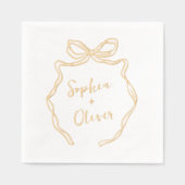 Mariage moderne chic à la main tiré (Recto)