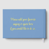 Mariage moderne chic Dusty Bleu avec couverture do (Verso)