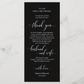 Mariage moderne classique Cadre Carte de remerciem (Devant)