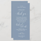 Mariage moderne classique Cadre Carte de remerciem (Devant / Derrière)