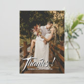 Mariage moderne classique Merci Photo Champagne Go (Debout devant)