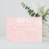 Mariage moderne couleur rose vif RSVP (Debout devant)