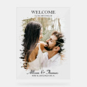 Mariage moderne Couple Photo Welcome Clear (Recto)