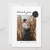 Mariage moderne  de cire Merci photo de sceau (Devant)