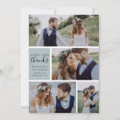 Mariage moderne de l'amour photo et merci (Devant)