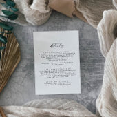 Mariage moderne Détails Carte de boîtier