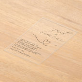 Mariage moderne | Invitations branchés | Neutre fo (Poser)