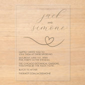 Mariage moderne | Invitations branchés | Neutre fo (Recto)