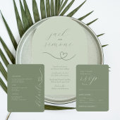 Mariage moderne | Invitations d'arc | Lumière