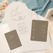 Mariage moderne | Invitations d'arc | Neutre