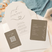 Mariage moderne | Invitations d'arc | Neutre
