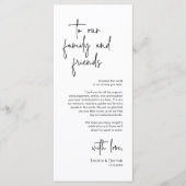 Mariage moderne Lieu Cadre Dîner Carte de remercie (Devant)