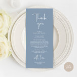 Mariage moderne Lieu Cadre Dîner Carte de remercie<br><div class="desc">Partagez l'amour et montrez votre appréciation à vos invités, quand ils s'assoient à leur siège et lisent cette carte de remerciement personnalisée et charmante. C'est une façon merveilleuse de commencer votre fête spéciale ! Cette carte vous donnera le ton pour un événement inoubliable. Le carte de remerciements est décoré dans...</div>