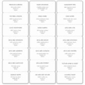 Mariage moderne minimalisme étiquettes de adresse  (Devant)