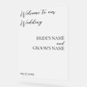 Mariage moderne minimaliste Accueil Blanc Froid (Angle)