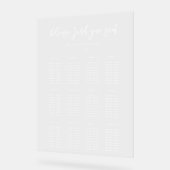 Mariage moderne moderne moderne - Carte de siège c (Angle)